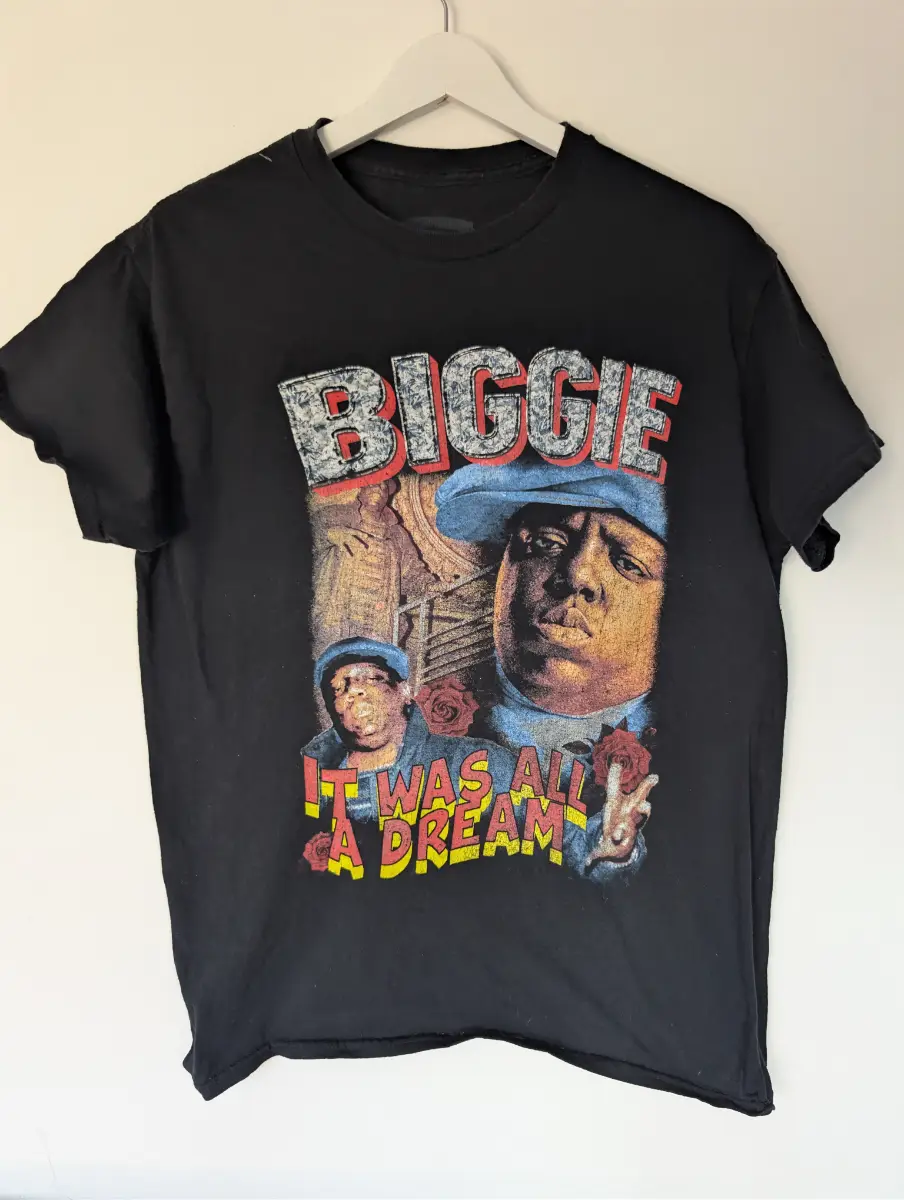 Vintage Notorious B.I.G. Biggie Smalls Rap Hip Hop T-Shirt – Medium – Y2K Style