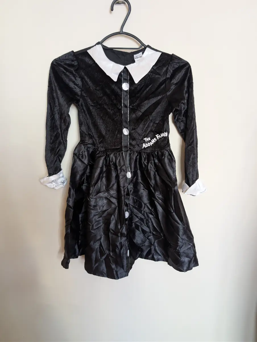 Wednesday Addams Fancy Dress Costume | Age 7–8 Years | Excellent Condition