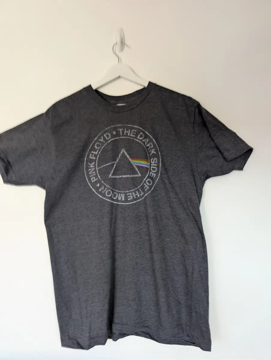 Pink Floyd Dark Side Of The Moon Charcoal T-Shirt – Size Large