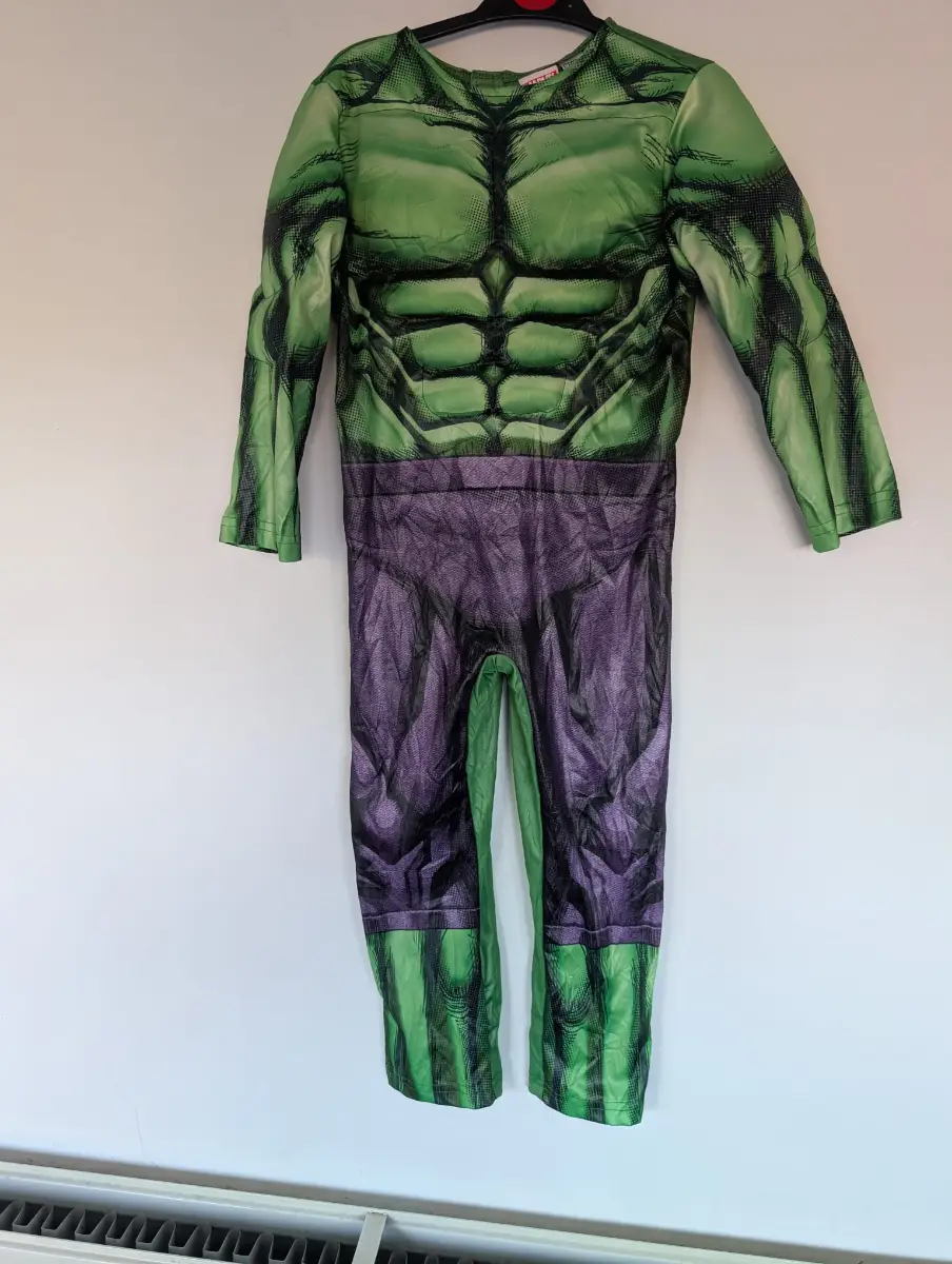 Marvel Incredible Hulk Fancy Dress Costume | 5-6 Years | Green Jumpsuit | Superhero Costume