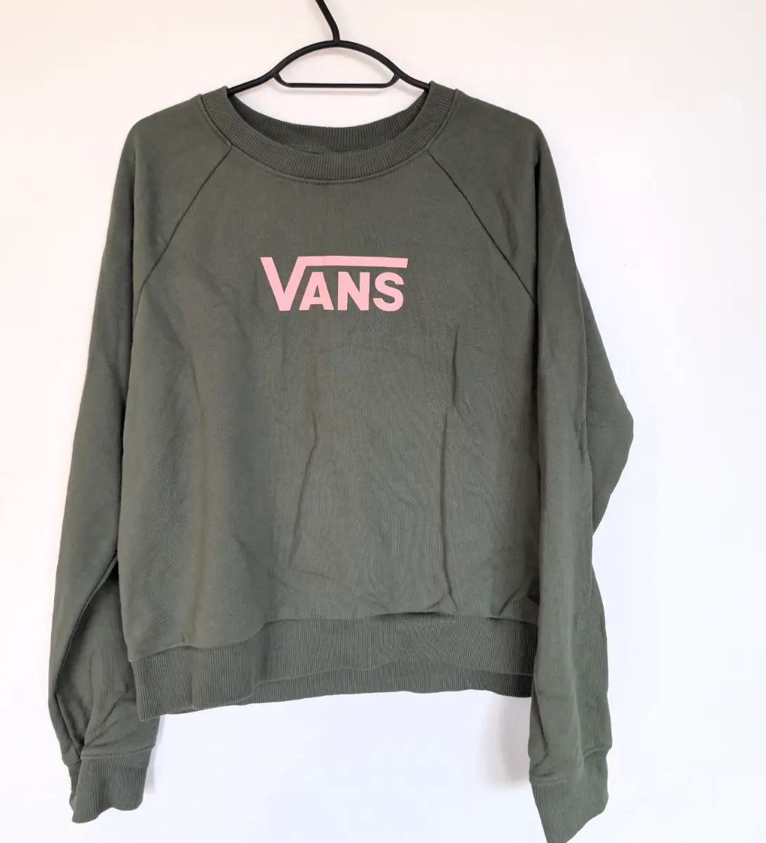 Vans Flying V Boxy Sweatshirt – Women's Large – Thyme Green