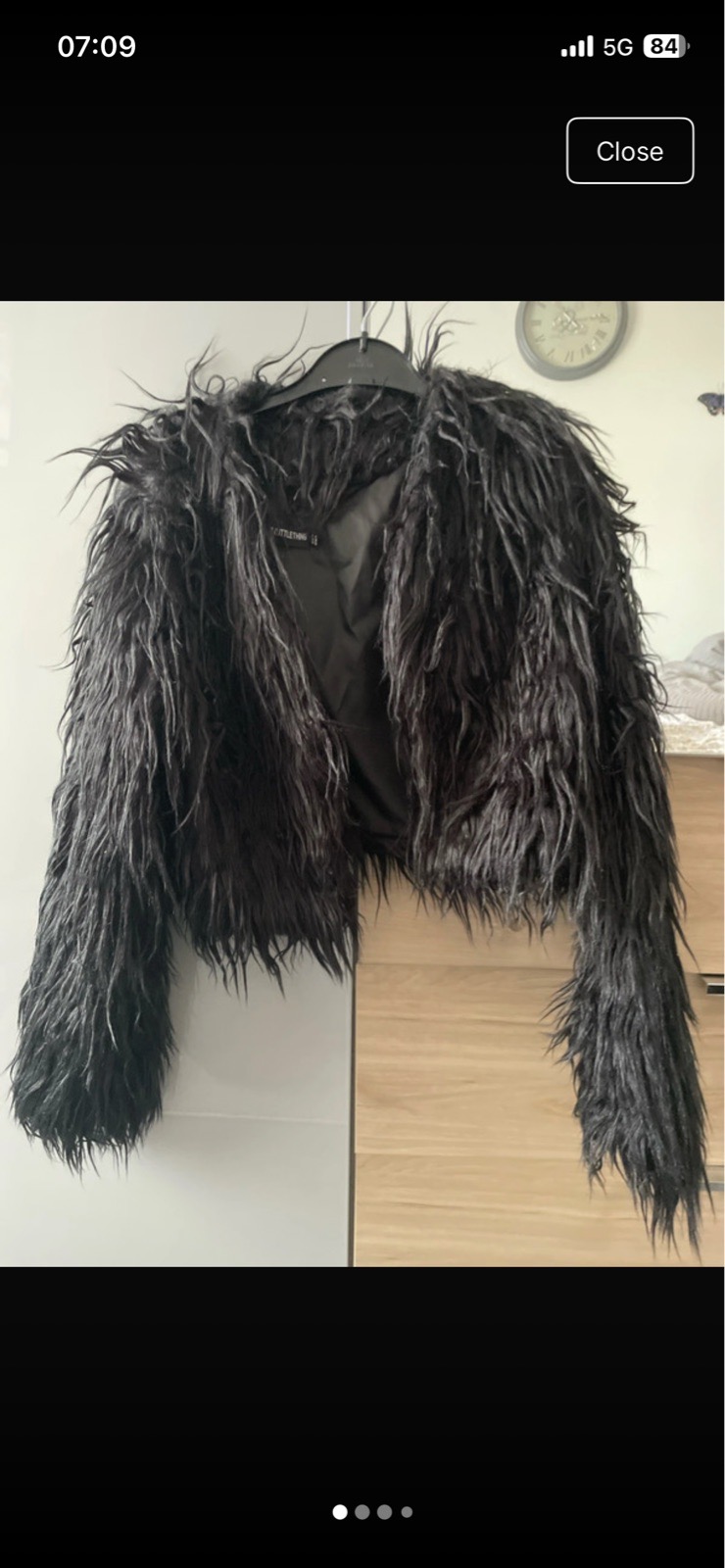 Black Faur fur jacket