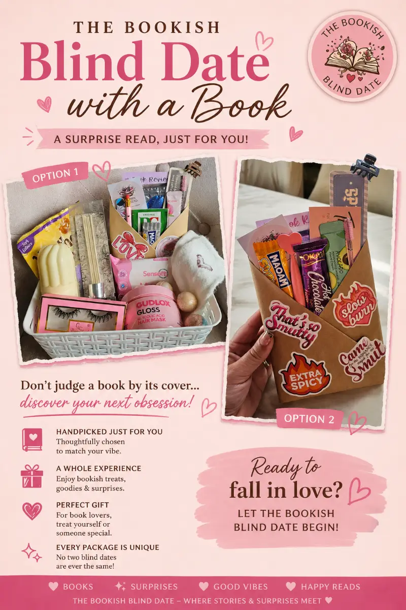 Thriller, romance, fantasy,  Blind dates with a book