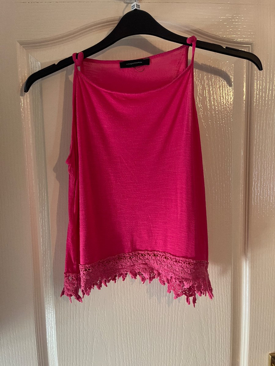 Atmosphere Pink Strap Cami Top. Size 10
