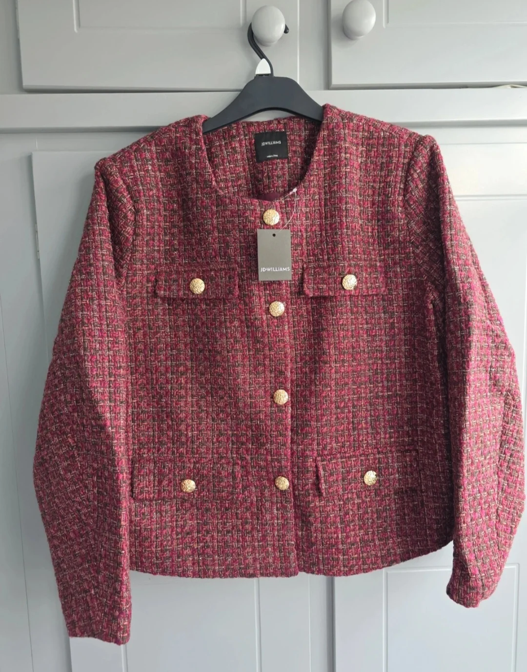 Jd Williams Burgundy Jacket Size 20