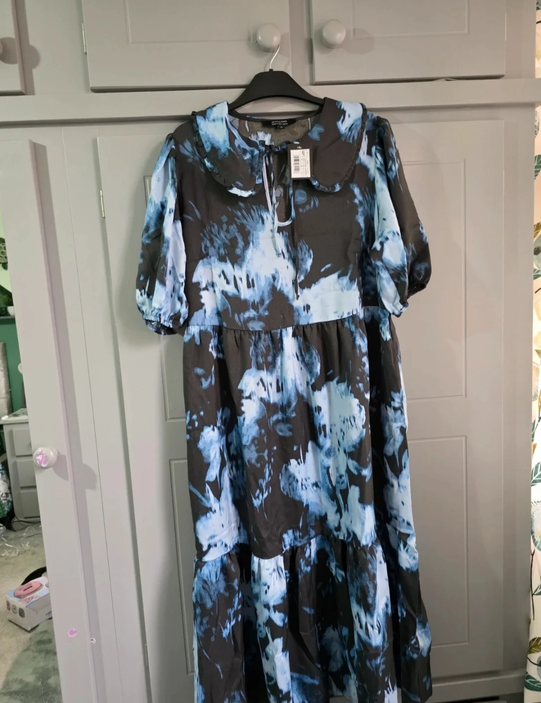 Blue print Dress size 14 By Jd williams