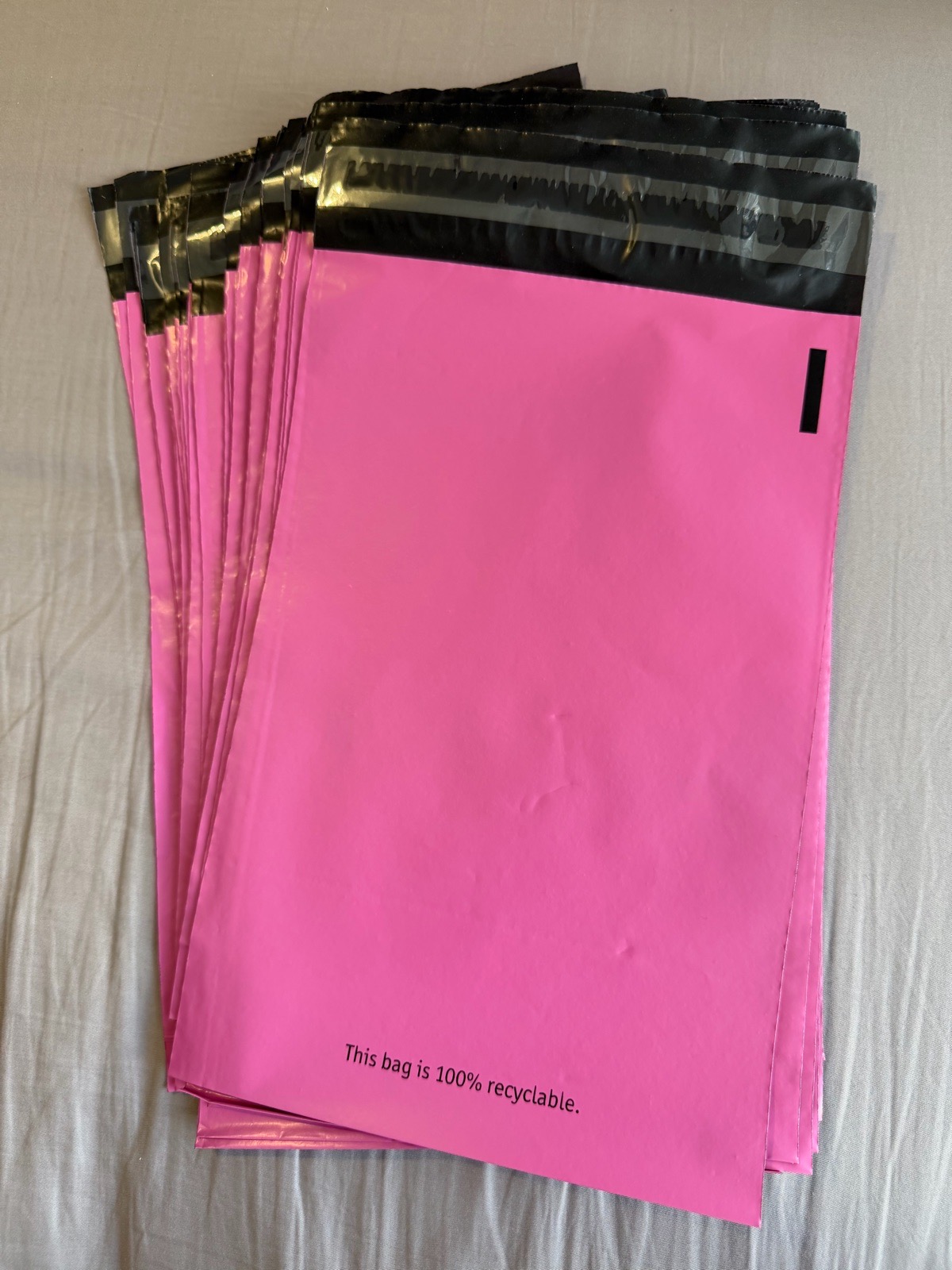 50 Pink mailing bags