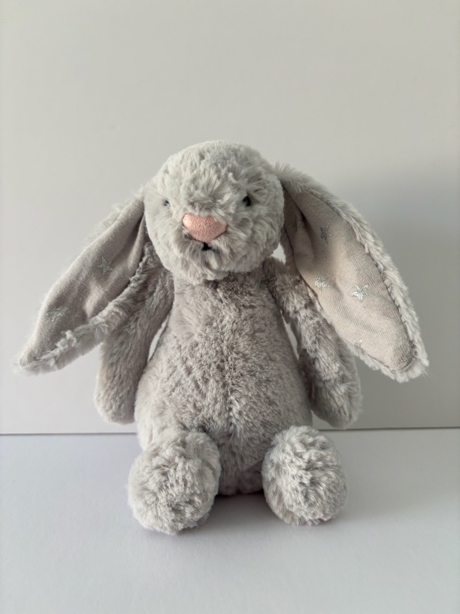 Jellycat Small Bashful Silver Shimmer Bunny (retired)