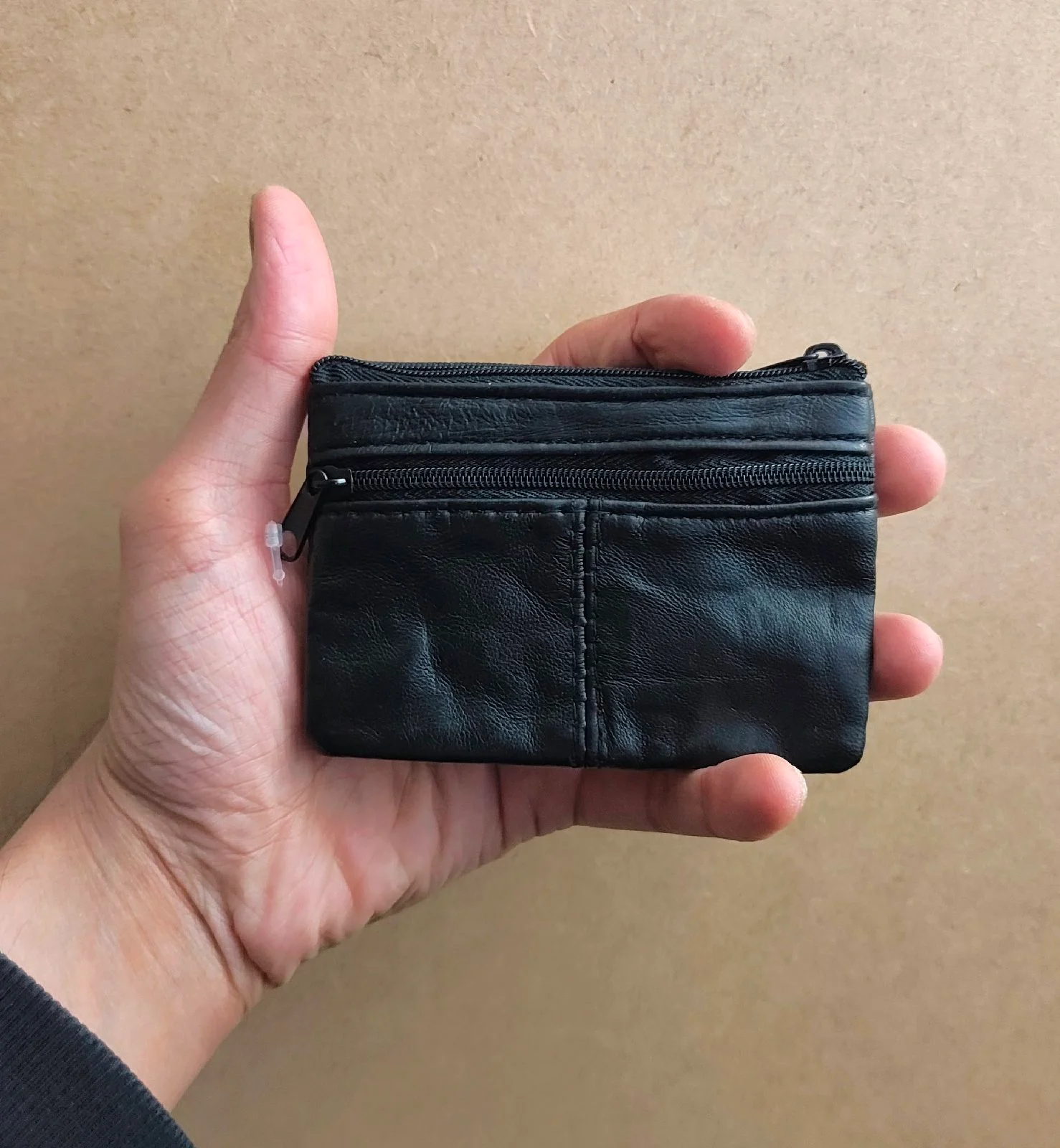 Genuine Sheep Leather Coin & Key Purse