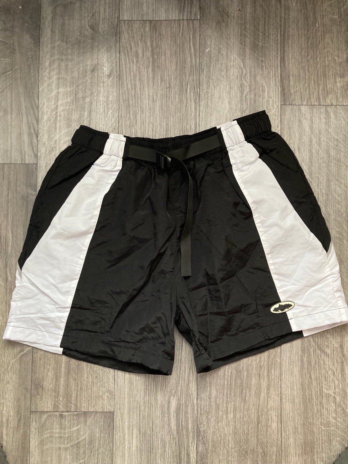 Corteiz Shorts - Black/White - XL