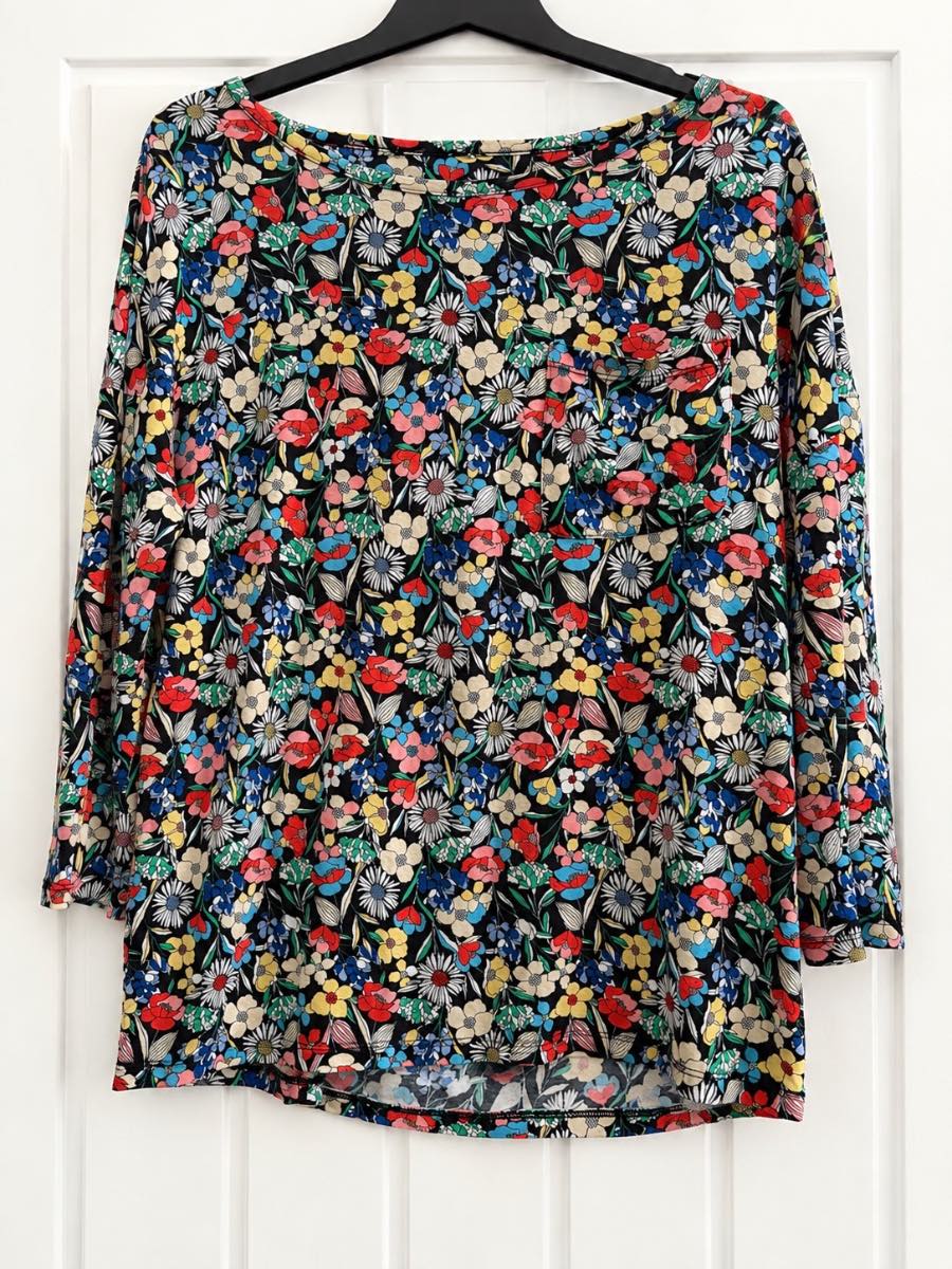 TU Multicoloured Floral Print Long Sleeve Top UK 10
