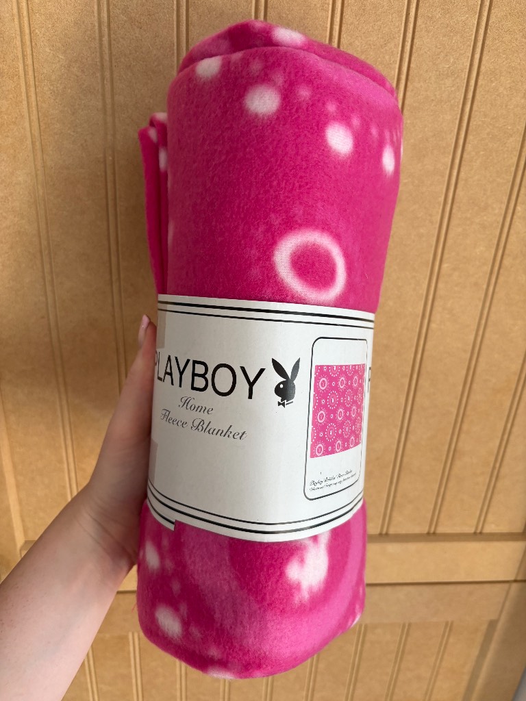 Playboy Y2K fleece blanket
