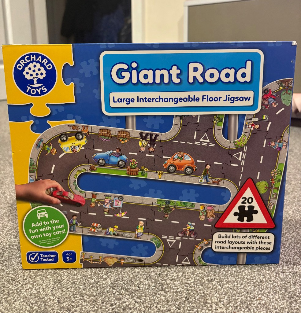 Giant road puzzle