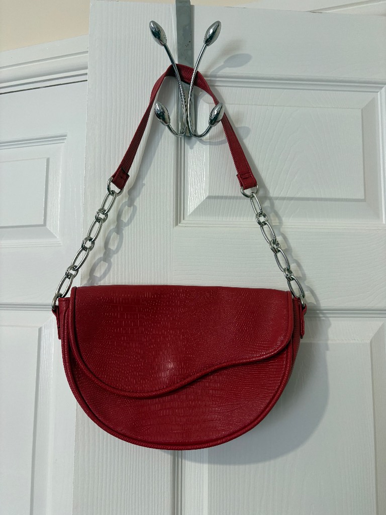 Red handbag