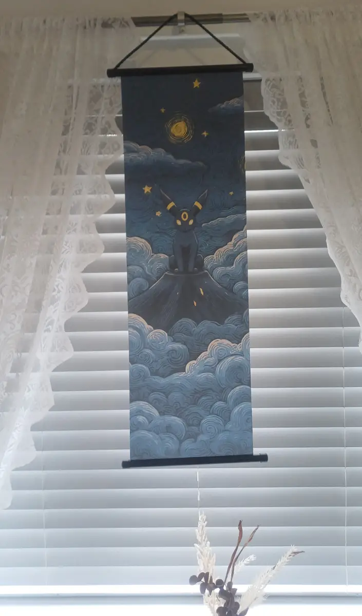 Pokemon umbreon hanging wall canvas decor NEW