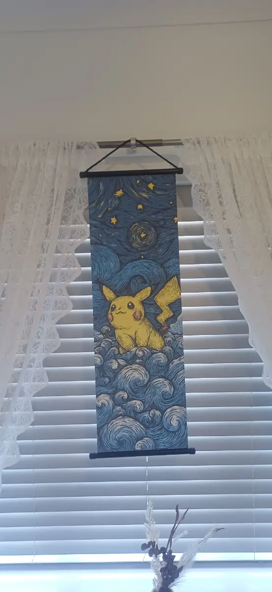 Pokemon Pikachu hanging wall canvas decor NEW