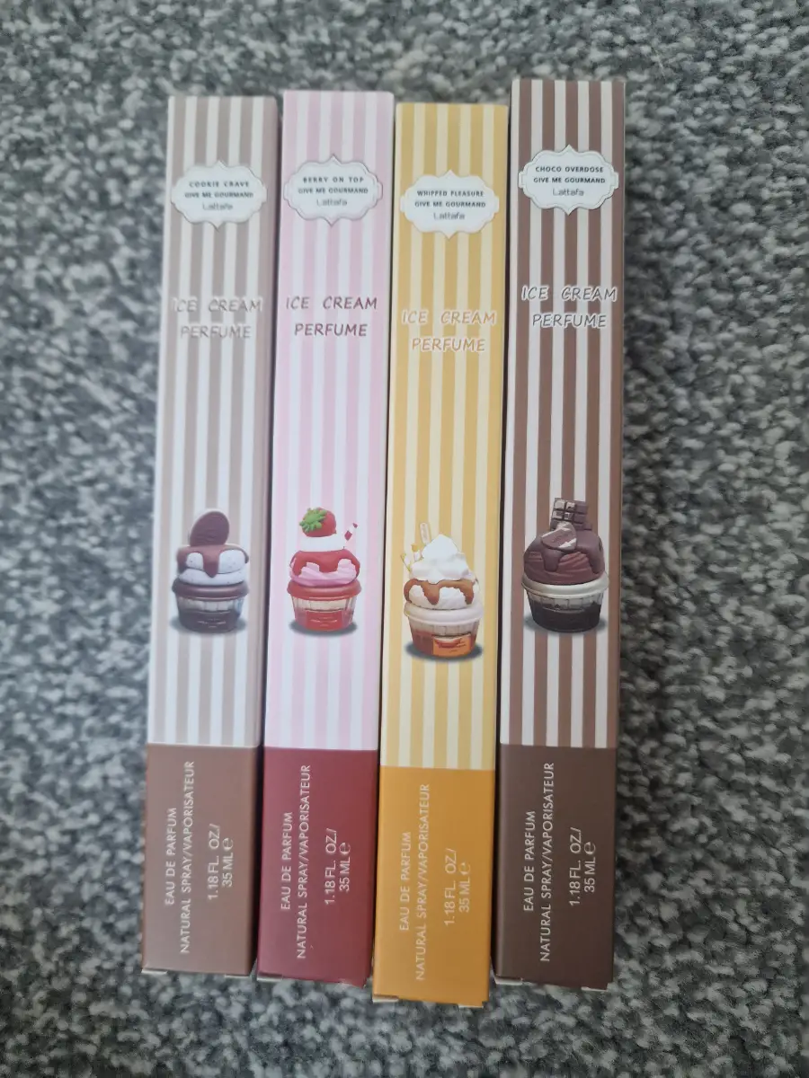 Lattafa Give Me Gourmand Ice Cream Perfume Bundle – 4 x 35ml