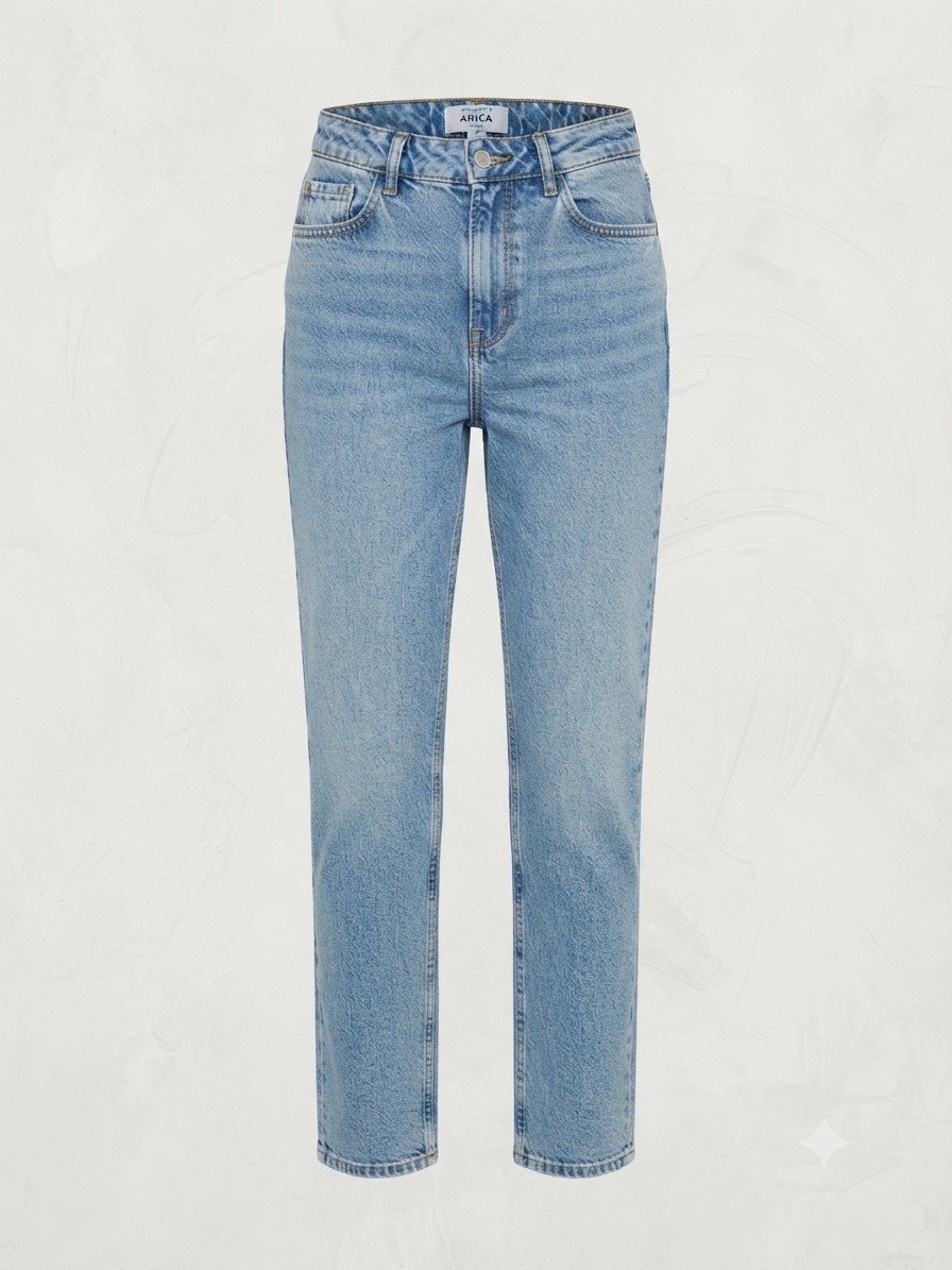 New Look “Anica” Cotton Blue Straight Leg Jeans - UK 10, 30W, 29.5L