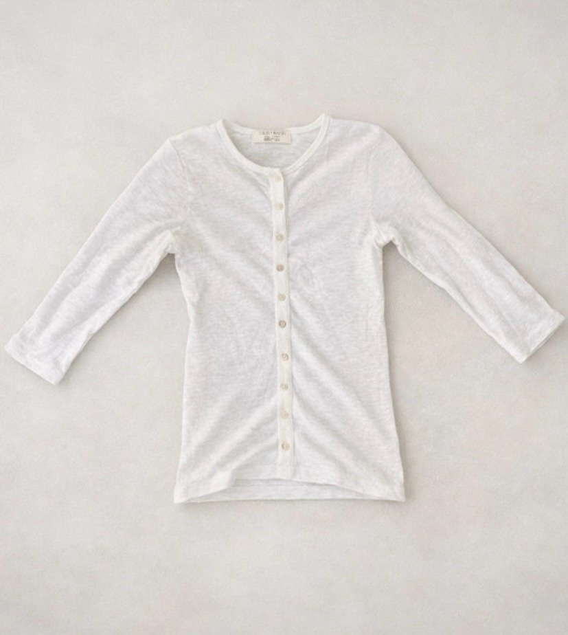 Juicy Couture Women’s Y2K 2000’s 100% Cotton Grey Marl Waffle Long Sleeved Button Up Top - UK XS/S