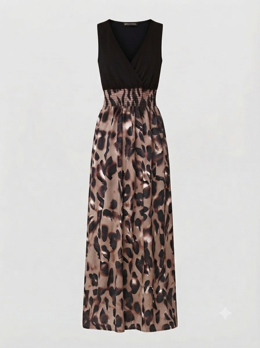 Girl In Mind V-Neck Crossover Maxi Dress - UK 8