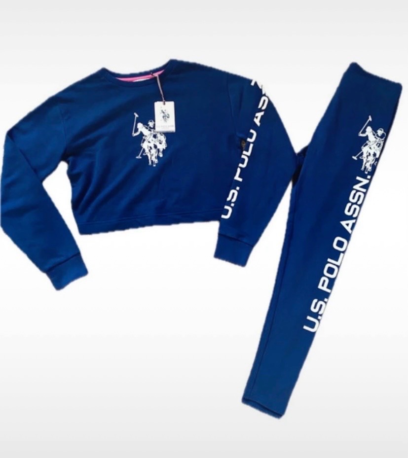 U.S Polo Assn Navy 2-Piece Sweater & Leggings Set - Age 12/13