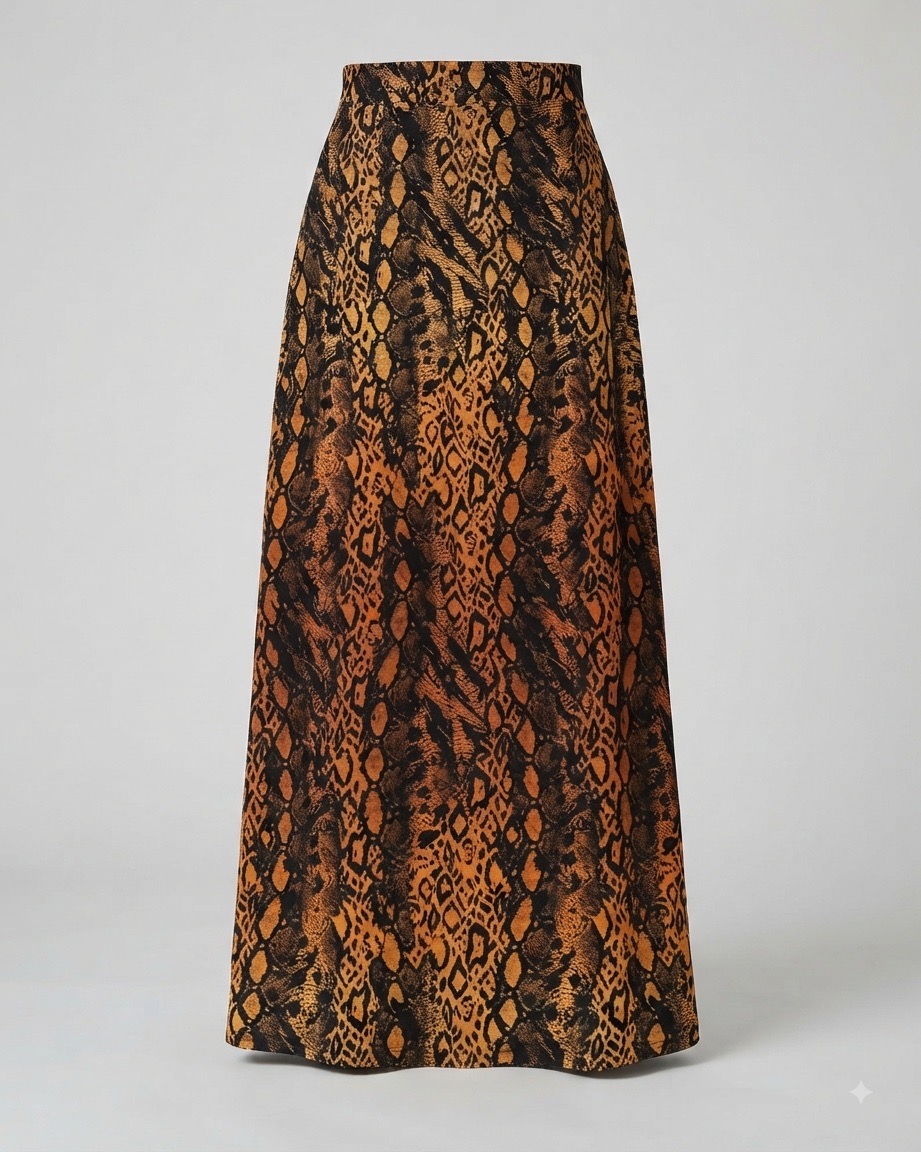 George Vibrant Animal Print Elasticated Waist Maxi Skirt - UK 8