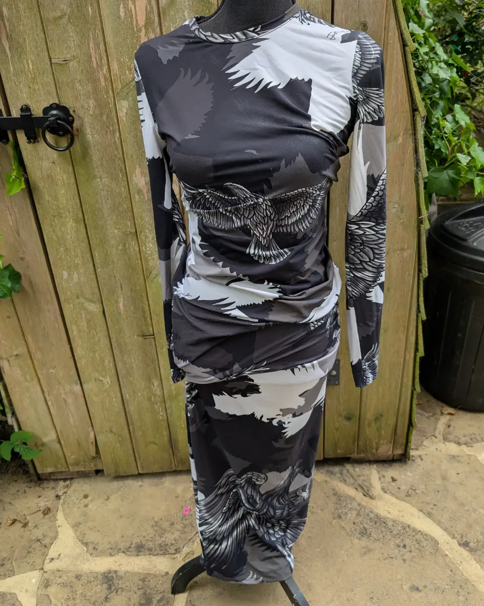 Gorgeous body con camo midi dress from Just Cavalli sz 10