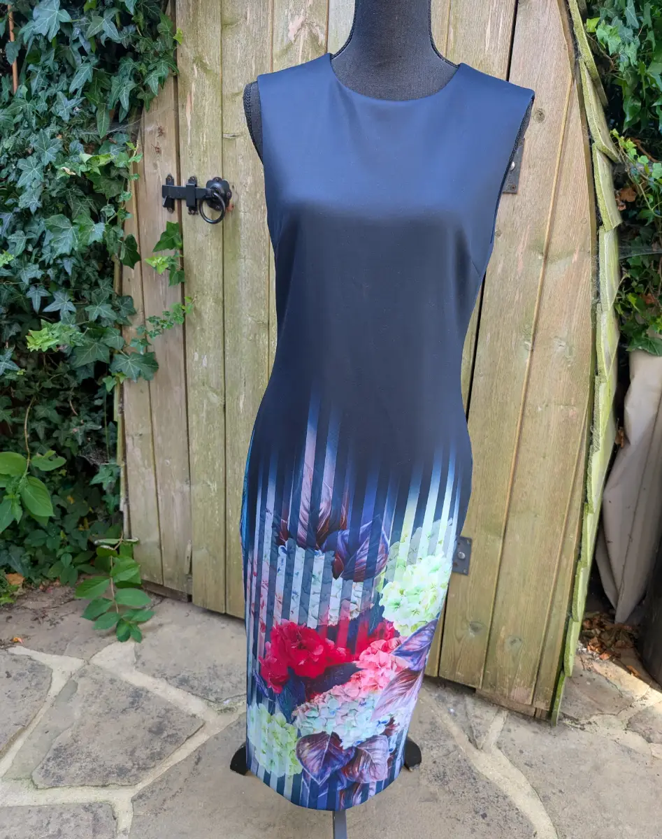 Elegant navy midi dress from Ted Baker sz 12