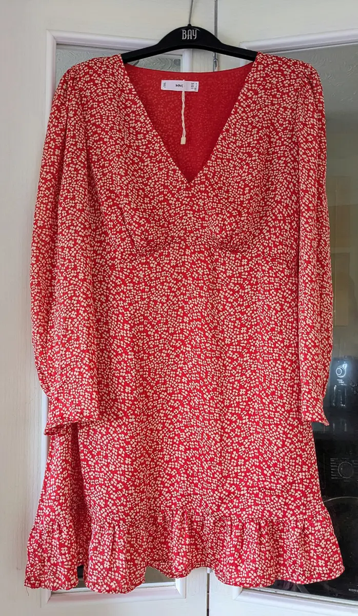 MNG size 12 long sleeved tea dress