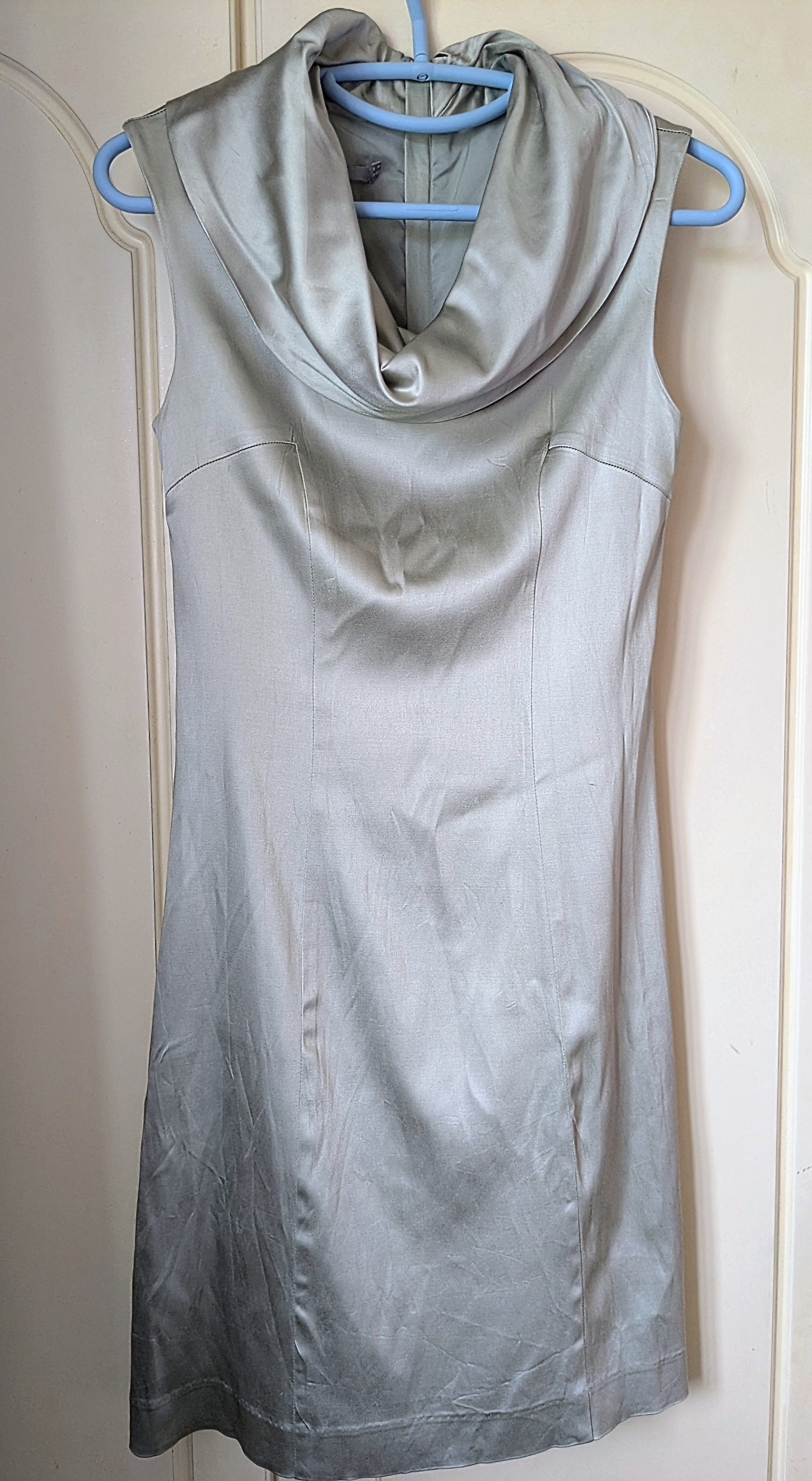 InWear size 8 light sage green cowl neck Occasion dress