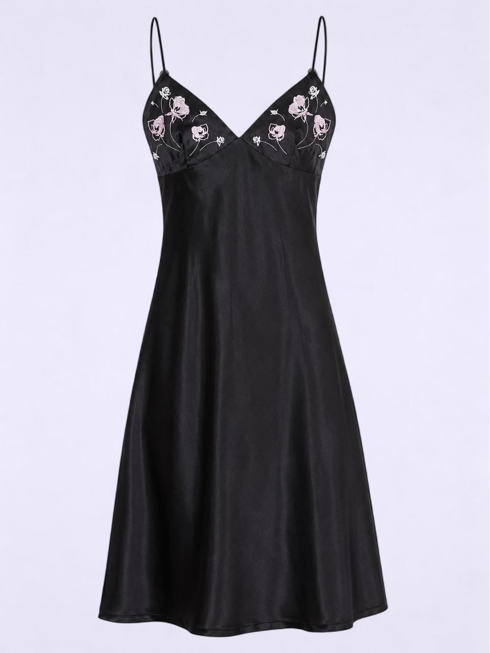 Y2K Vintage Black Dress UK14