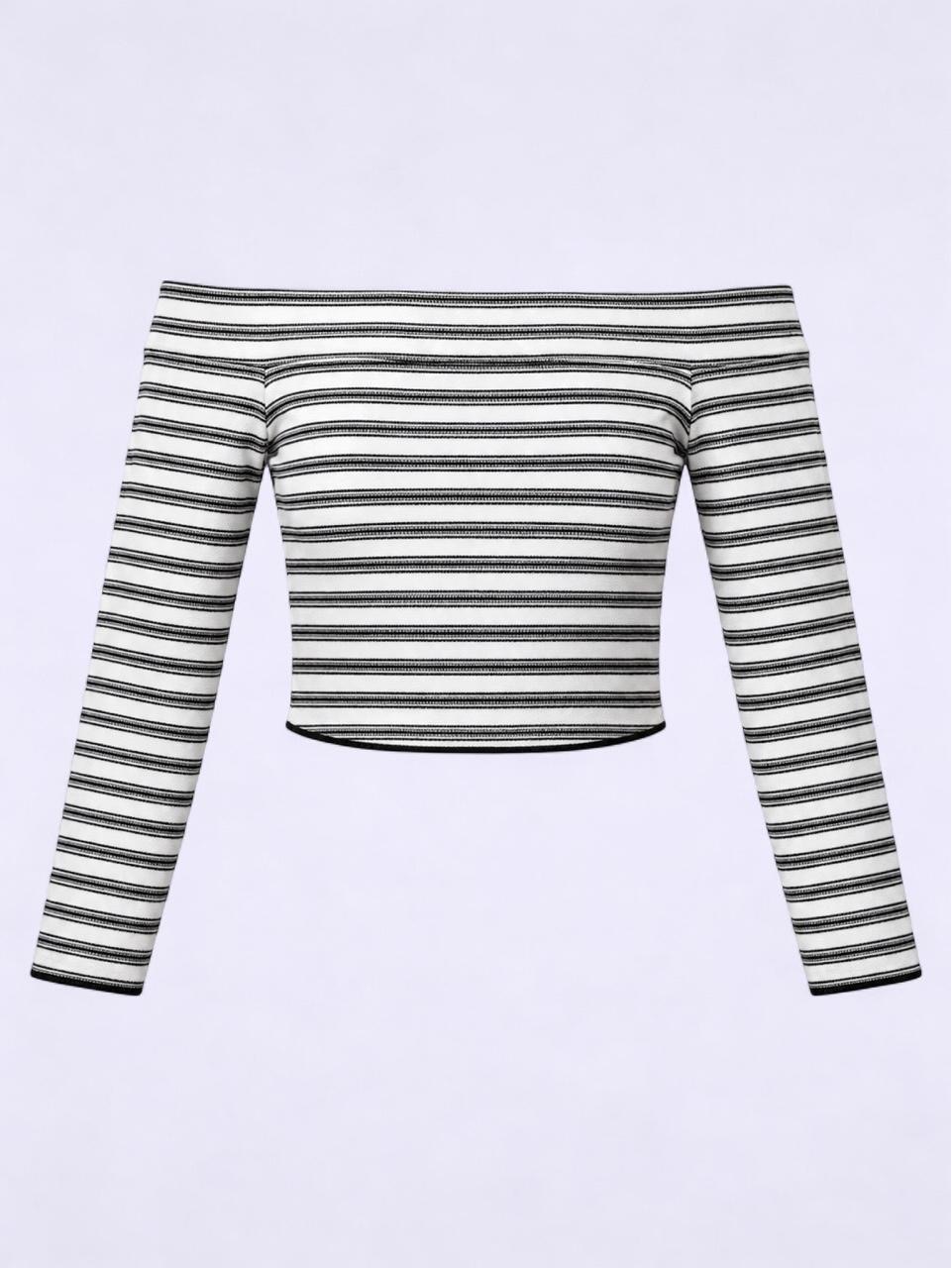 Zara Off The Shoulder Long Sleeved Top UK8
