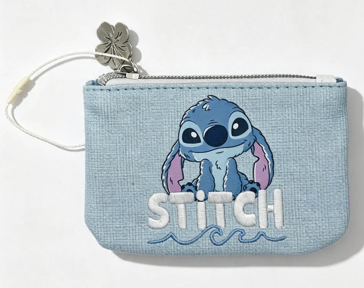 Disney Lilo & Stitch - Stitch Character Print Zip Purse/Pouch