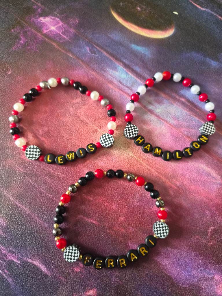 Set of 3 Ferrari Friendship Bracelets