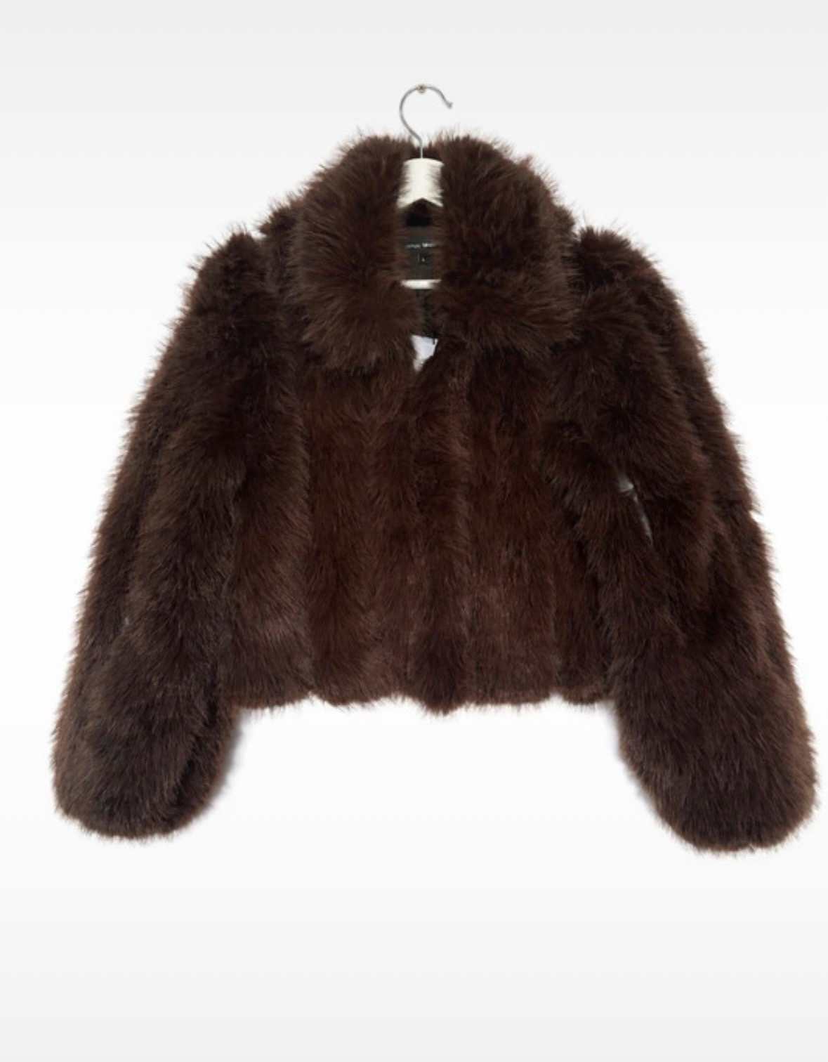 James Lakeland Faux Fur Jacket – Brown – Size L (UK 14) – BNWT
