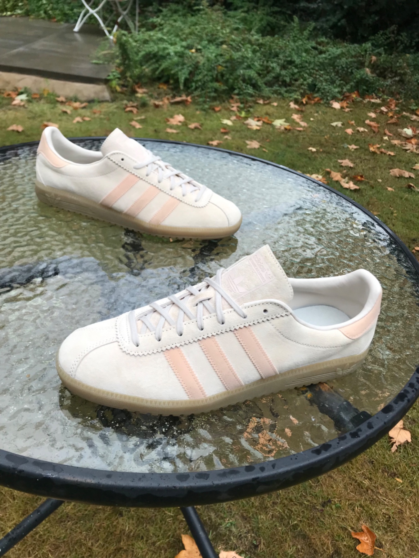 Adidas Bermuda Wonder Taupe / Pantone Suede Trainers New Mens 10 UK