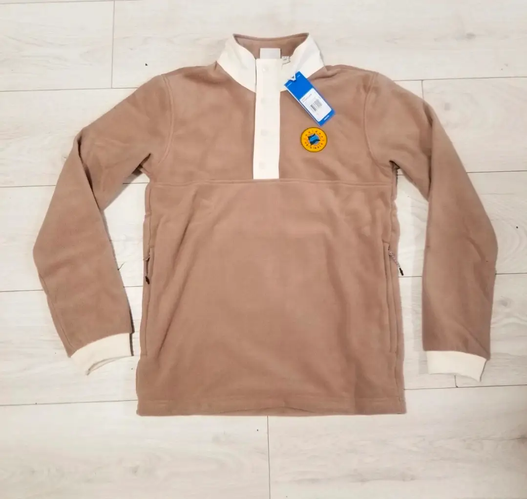 Mens adidas originals snap button fleece jumper