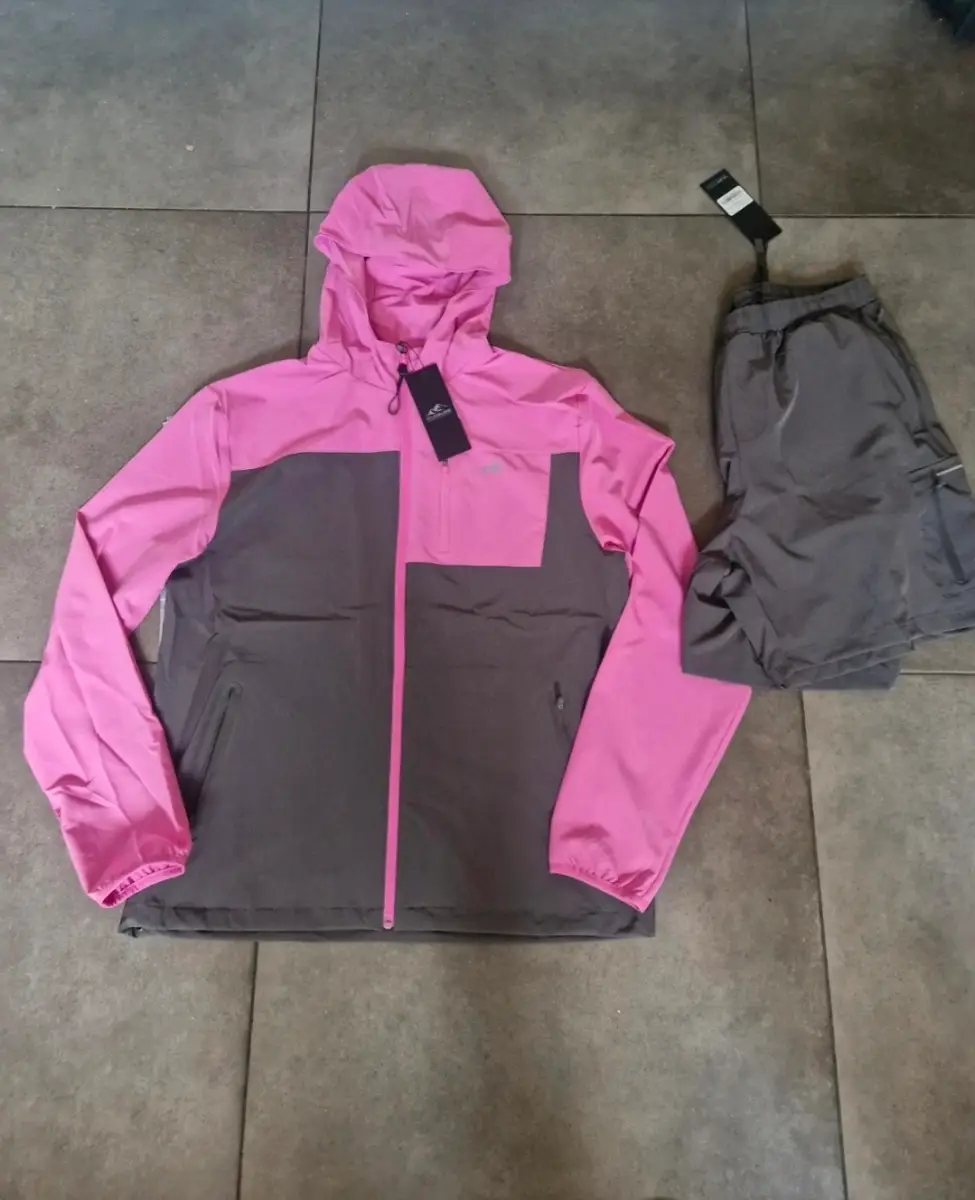 Mens closure london pink/grey twinset tracksuit