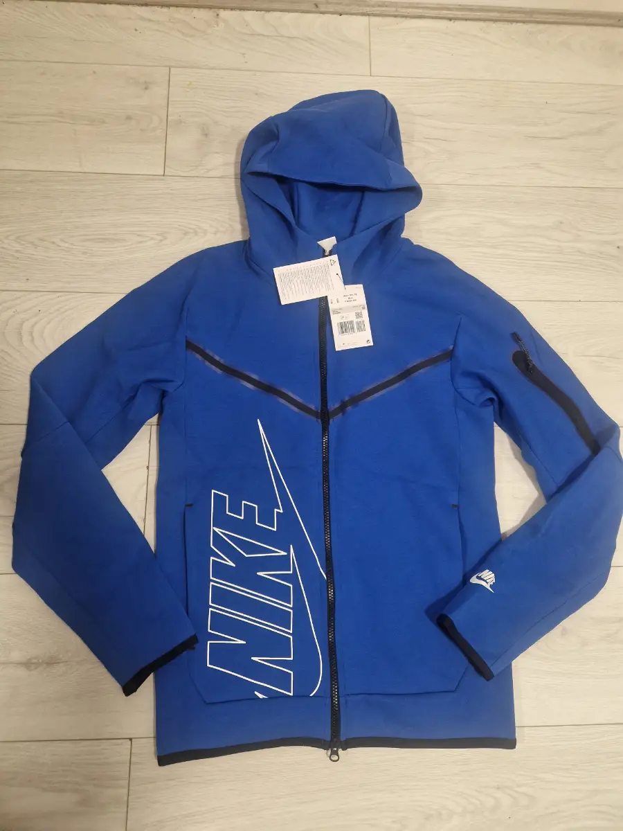 Mens Nike Tech Blue Hoodie Size XS