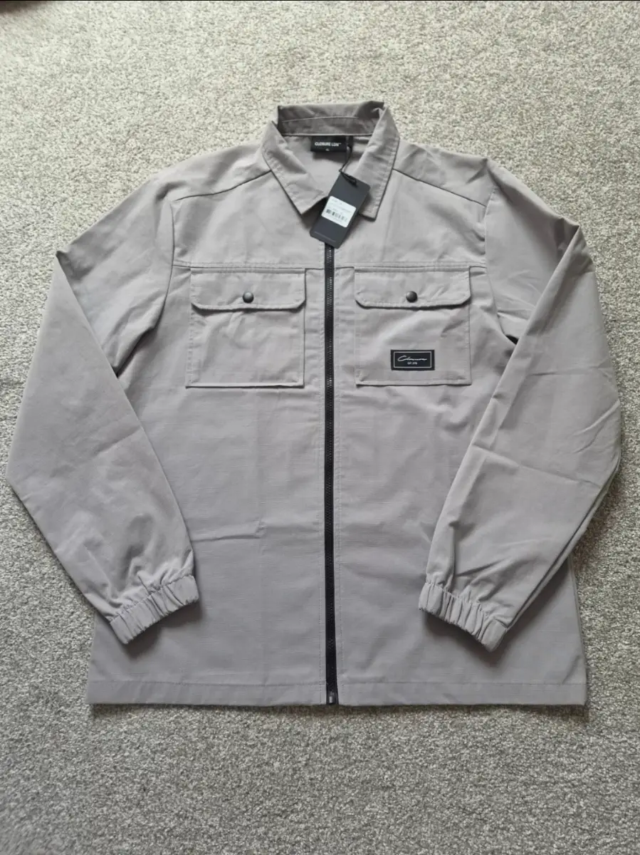 Mens Closure London Ice Grey Overshirt Shacket