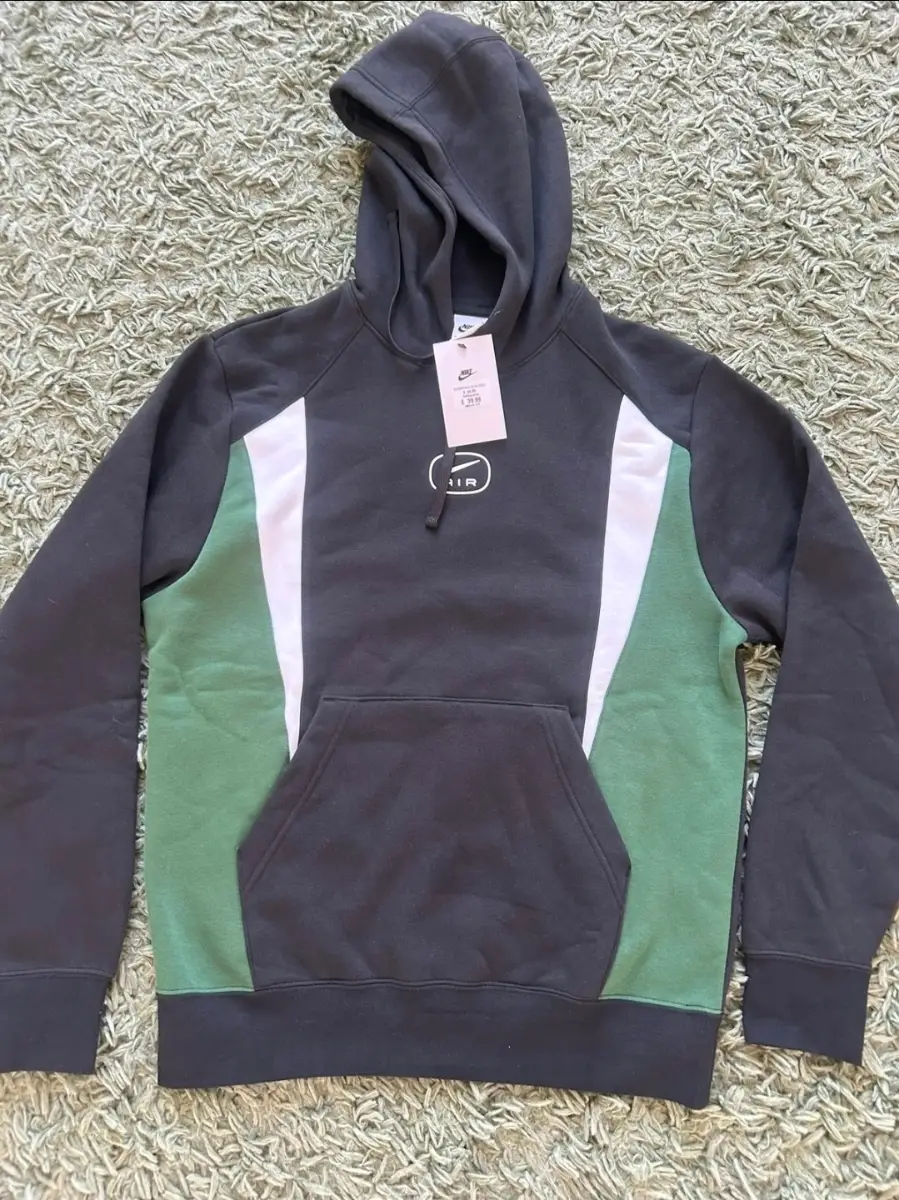 Mens Nike Air Black Pullover Hoodie Size Small