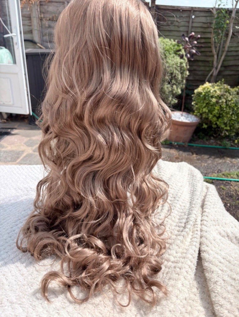 Wig. 3/4 Hair Piece. Dark sand colour