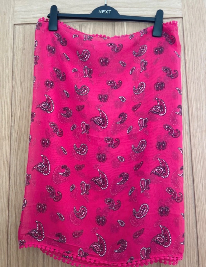 Ladies paisley scarf shawl