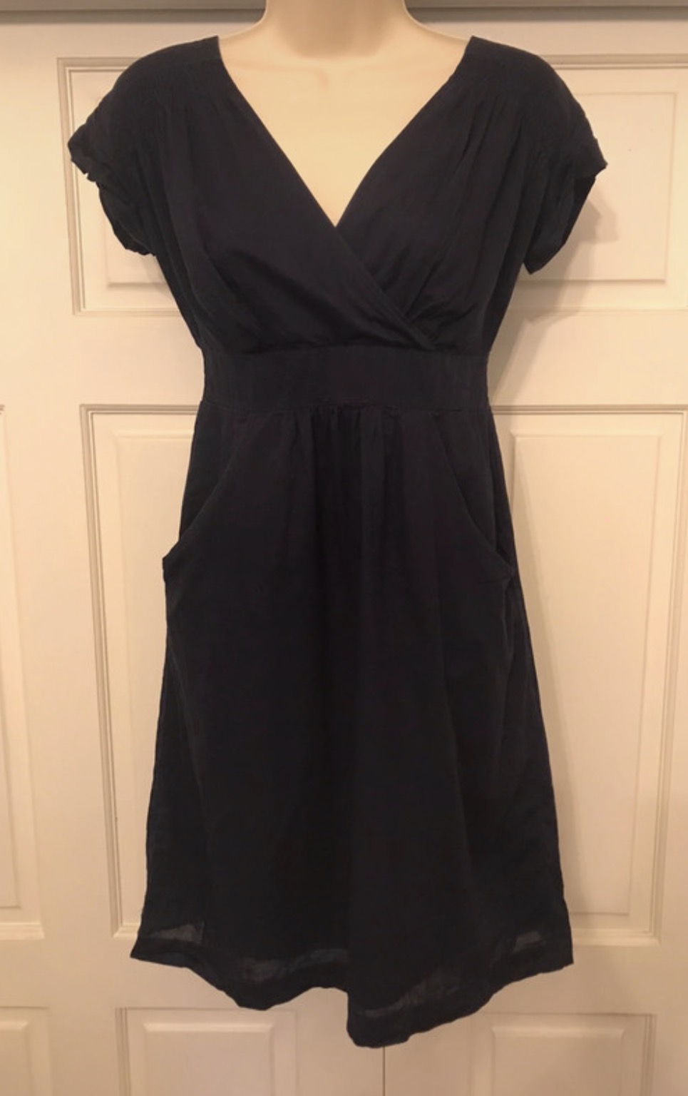 Joules navy dress with pockets