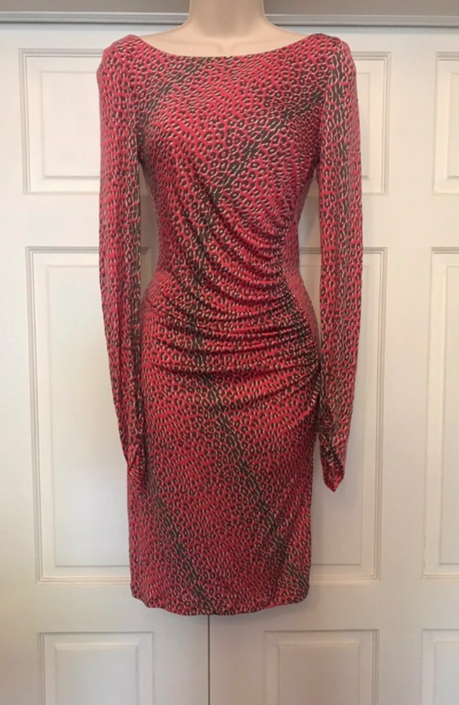 Designer LK Bennett silk occasion dress
