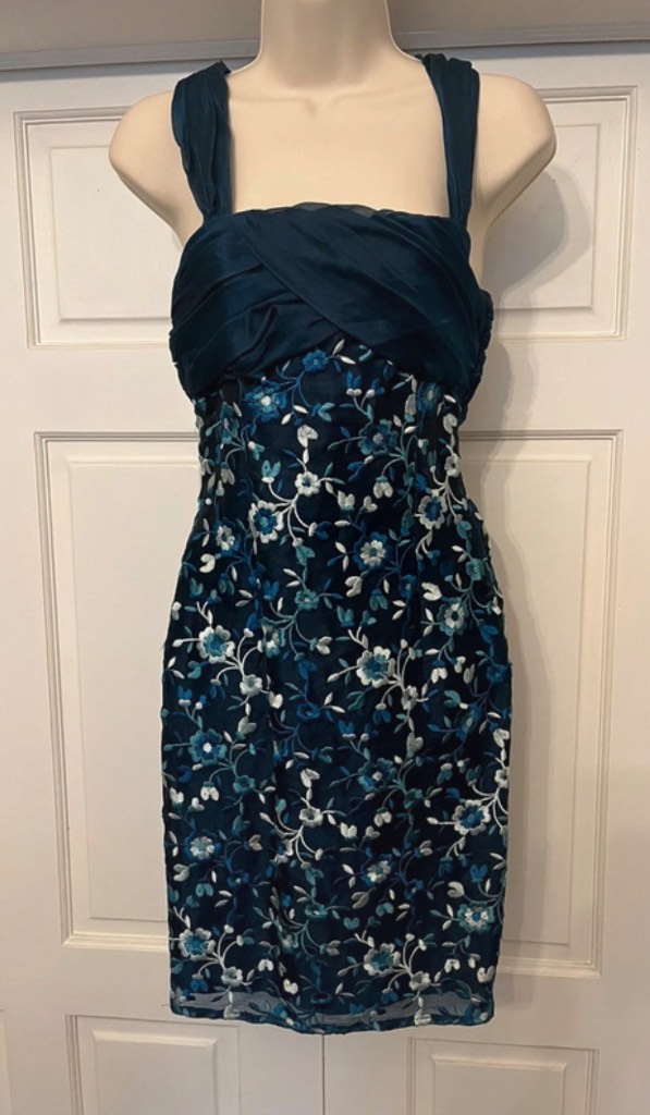 Vintage Monsoon silk occasion dress