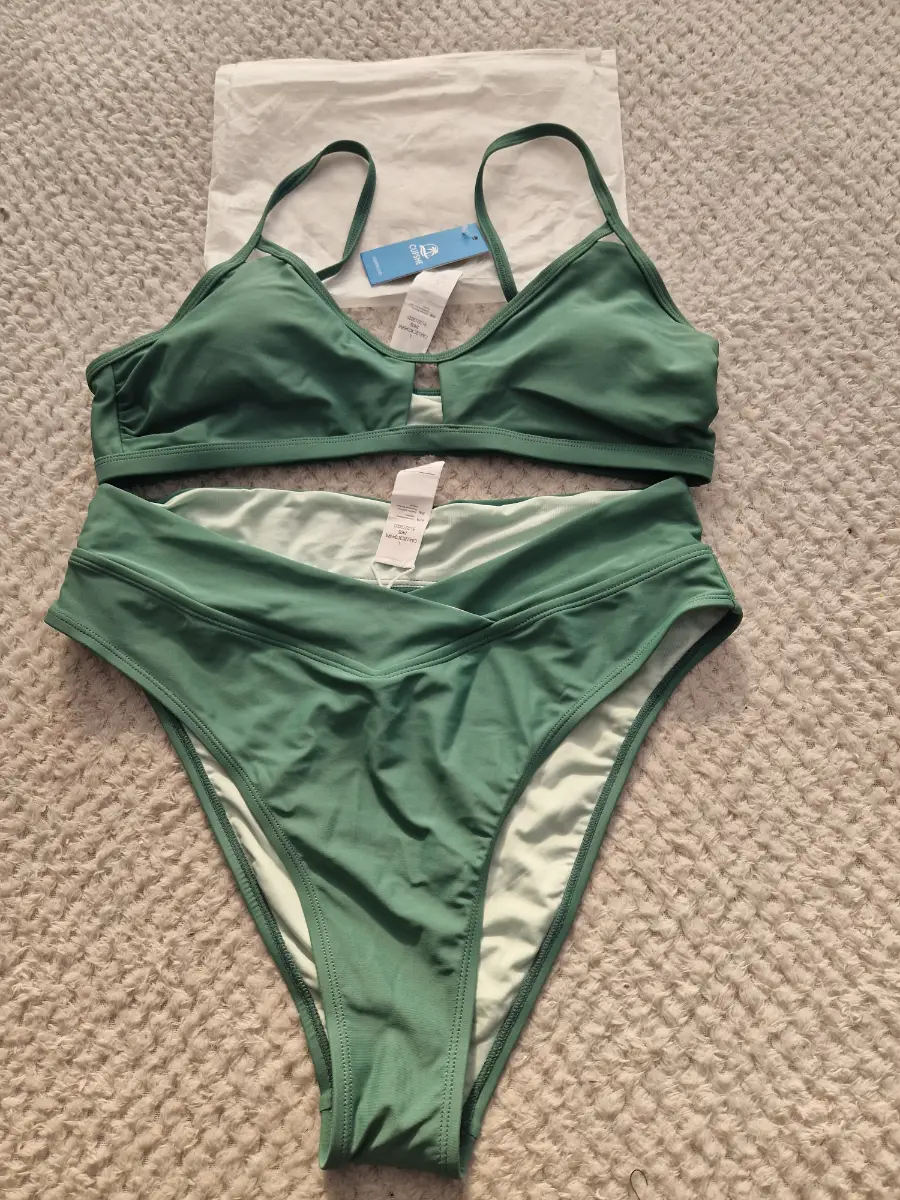green bikini