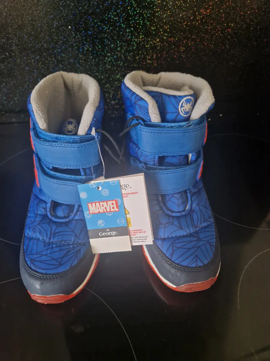kids spinder man snow boots