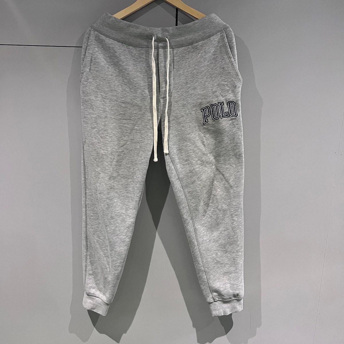 Polo Ralph Lauren Grey Joggers Men’s Small Logo Sweatpants Athletic Knitted Wear