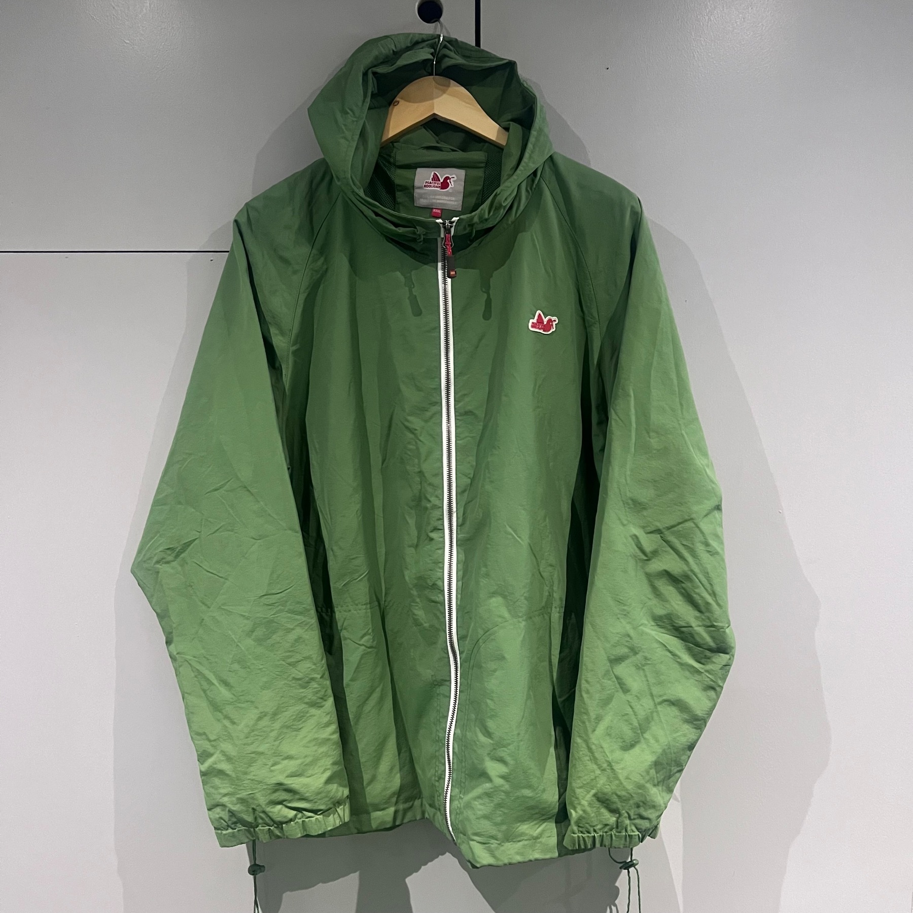 Peaceful Hooligan Green Hooded Lightweight Jacket Windbreaker XXXL